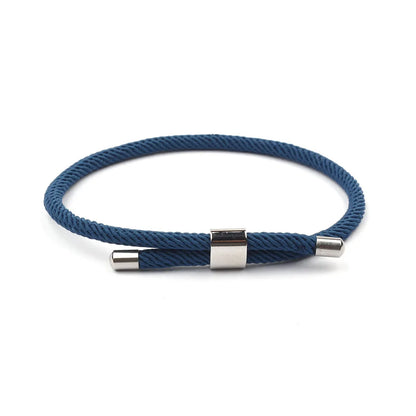 Casual Simple Style Solid Color 304 Stainless Steel Rope Polishing Unisex Bracelets