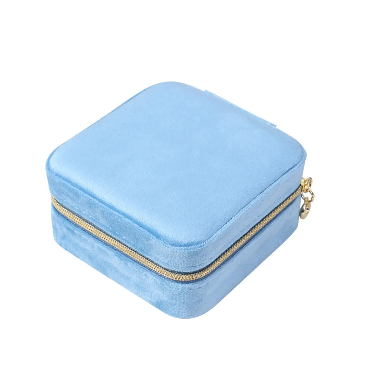 Casual Simple Style Solid Color Cloth Jewelry Boxes