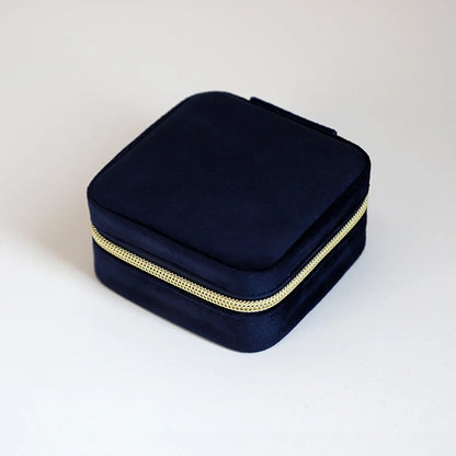 Casual Simple Style Solid Color Cloth Jewelry Boxes