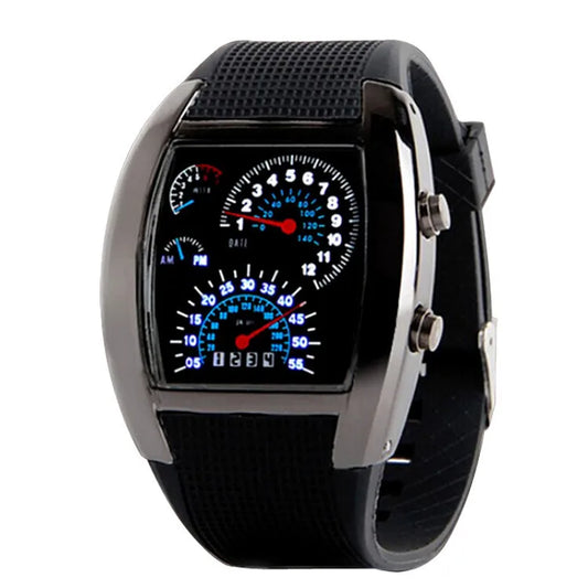 Casual Simple Style Solid Color Electronic Men'S Watches