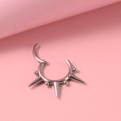 Casual Simple Style Solid Color G23 Titanium Plating Nose Ring