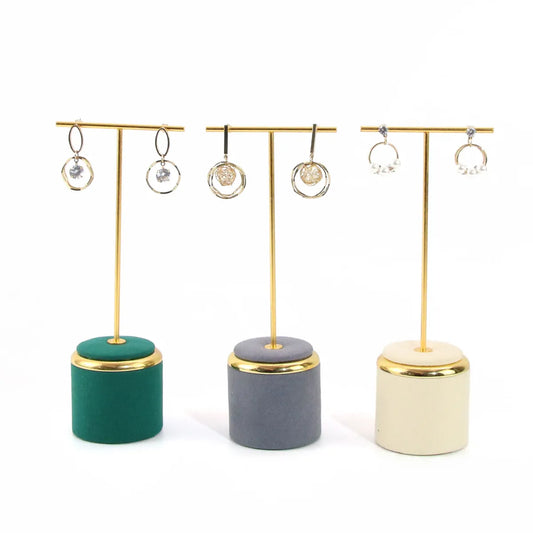 Casual Simple Style Solid Color Metal Jewelry Rack