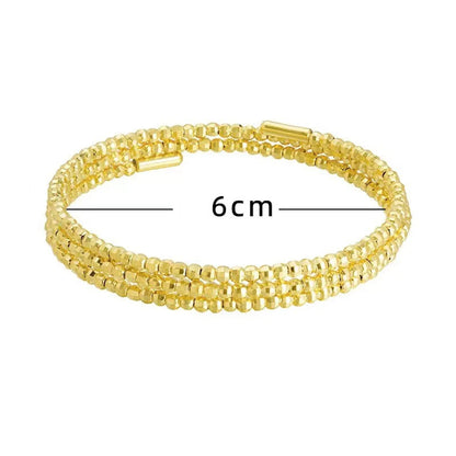 Casual Simple Style Solid Color Metal Wholesale Bangle