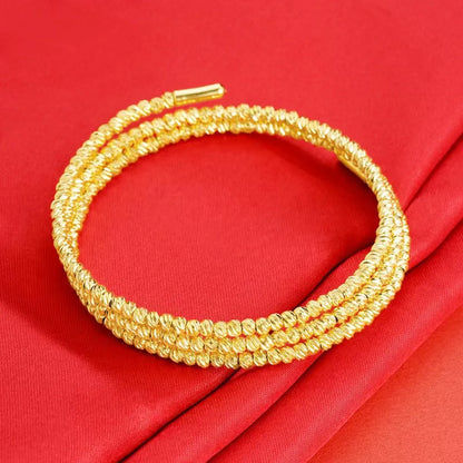 Casual Simple Style Solid Color Metal Wholesale Bangle