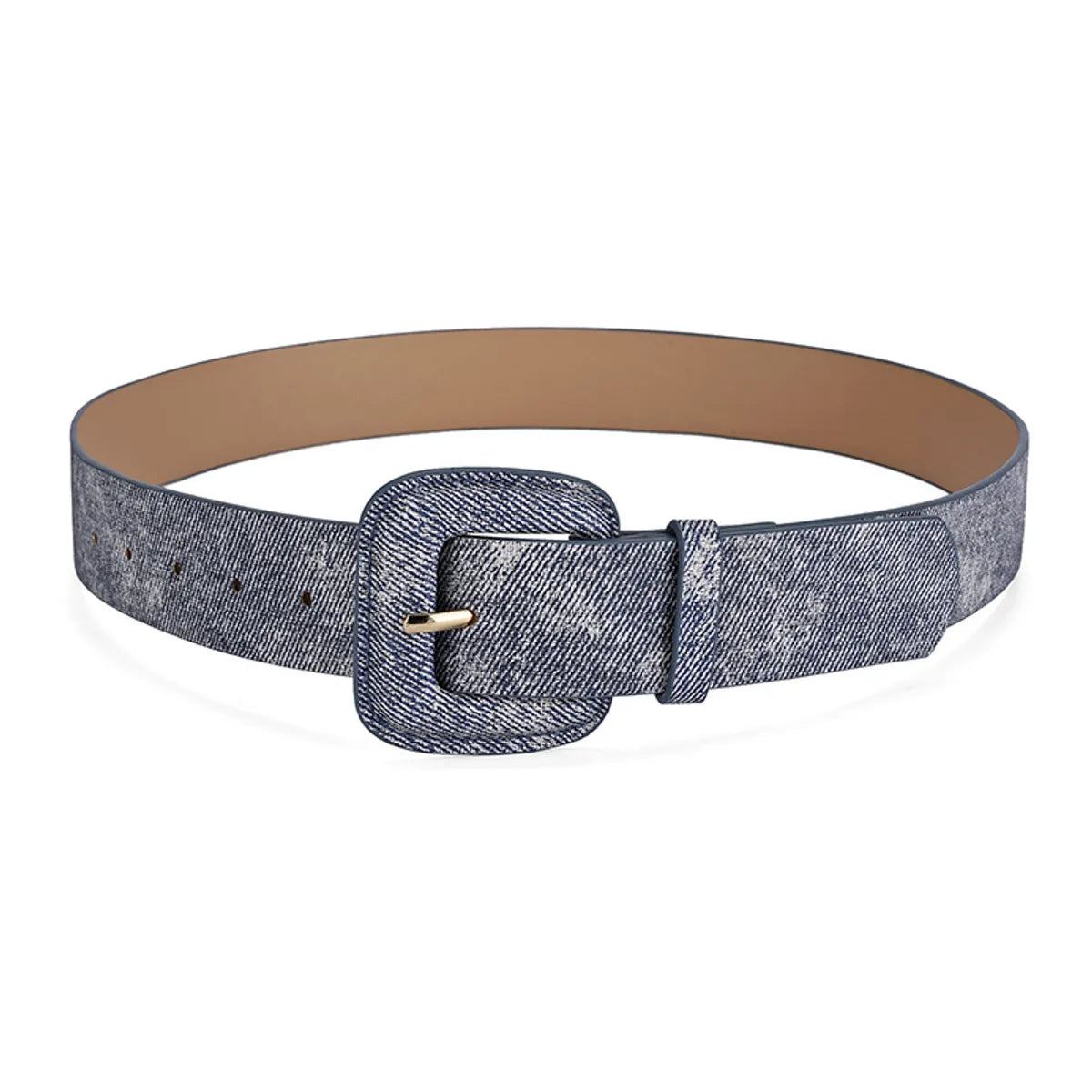 Casual Simple Style Solid Color Pu Leather Alloy Women'S Leather Belts