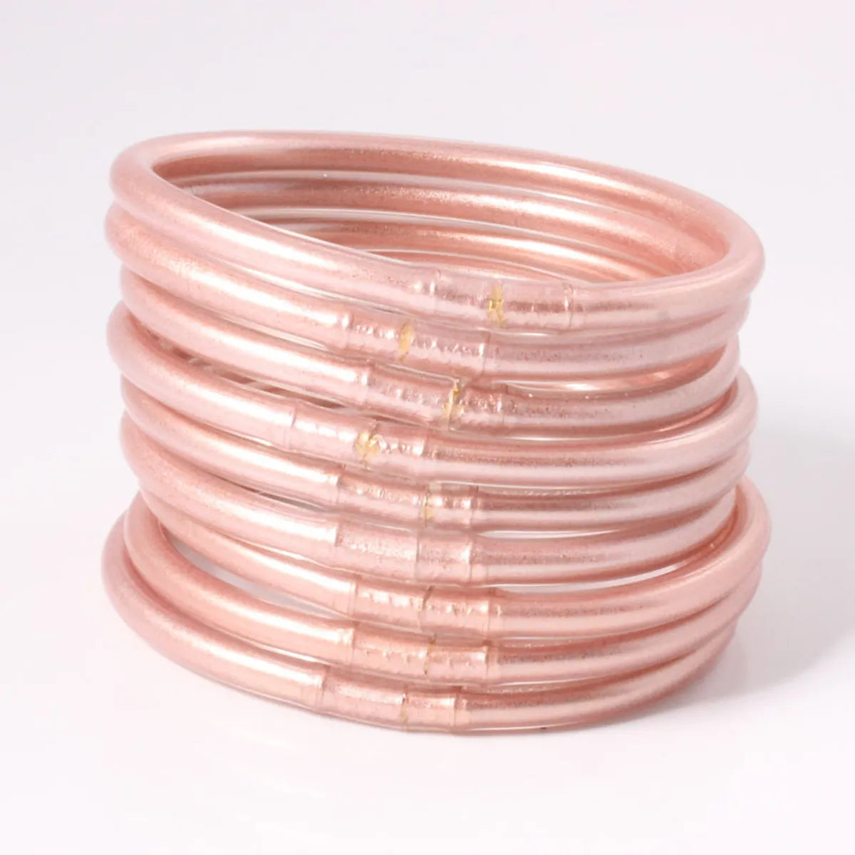 Casual Simple Style Solid Color Silica Gel Wholesale Bangle