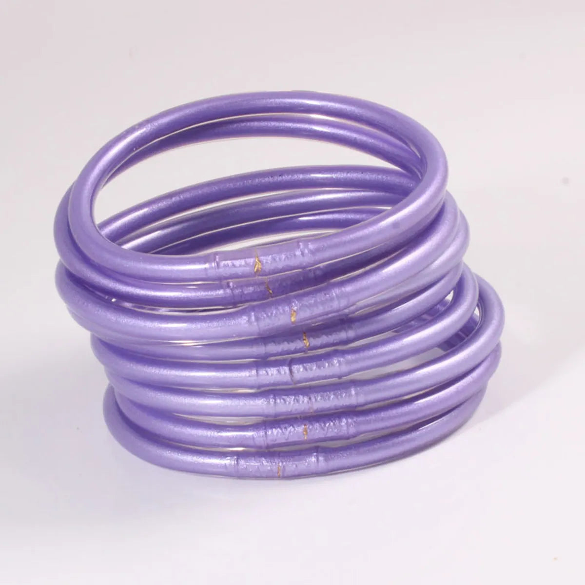 Casual Simple Style Solid Color Silica Gel Wholesale Bangle