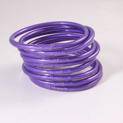 Casual Simple Style Solid Color Silica Gel Wholesale Bangle