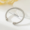 Casual Simple Style Solid Color Solid Color 304 Stainless Steel Braid Unisex Bangle