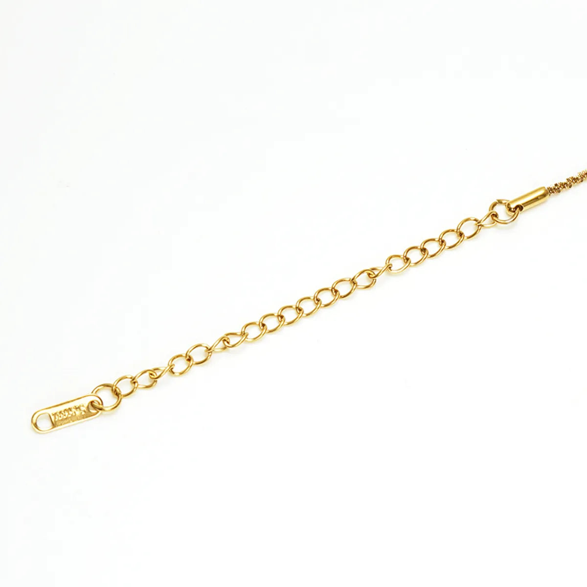 Casual Simple Style Solid Color 304 Stainless Steel Plating Titanium Steel 18K Gold Plated Women'S Anklet