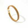 Casual Simple Style Solid Color Titanium Steel 18K Gold Plated Bangle In Bulk