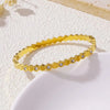 Casual Simple Style Solid Color Titanium Steel 18K Gold Plated Zircon Bangle In Bulk