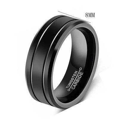 Casual Simple Style Solid Color Titanium Steel Polishing Plating Carving Men'S Rings