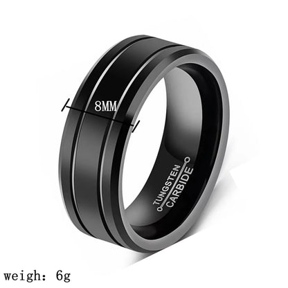 Casual Simple Style Solid Color Titanium Steel Polishing Plating Carving Men'S Rings