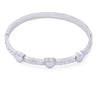 Casual Simple Style Solid Color Titanium Steel Zircon Bangle In Bulk