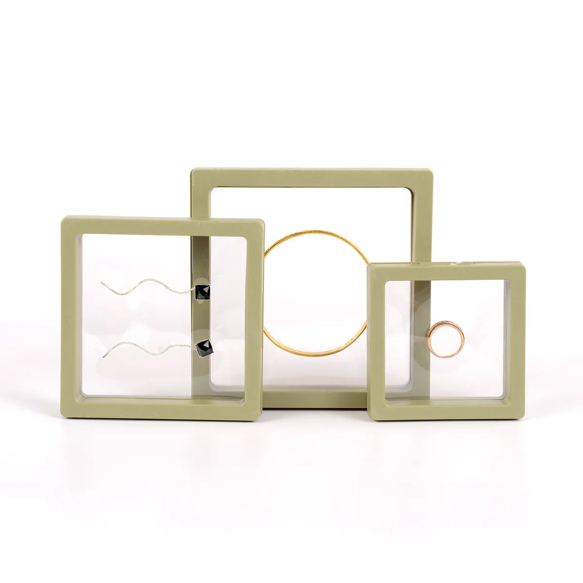 Casual Simple Style Square Tpu Plastic Jewelry Boxes