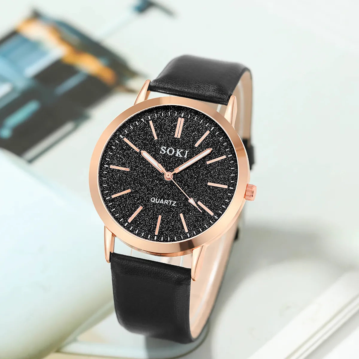 Casual Simple Style Starry Sky Buckle Quartz Women'S Watches