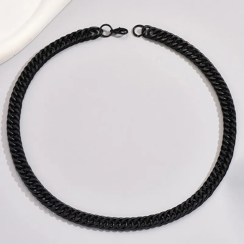 Casual Simple Style Streetwear Solid Color Alloy Men'S Bracelets Necklace