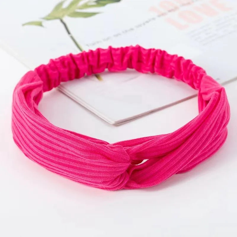 Casual Simple Style Stripe Solid Color Cloth Stripe Hair Band