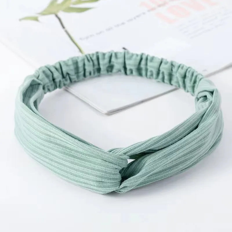 Casual Simple Style Stripe Solid Color Cloth Stripe Hair Band