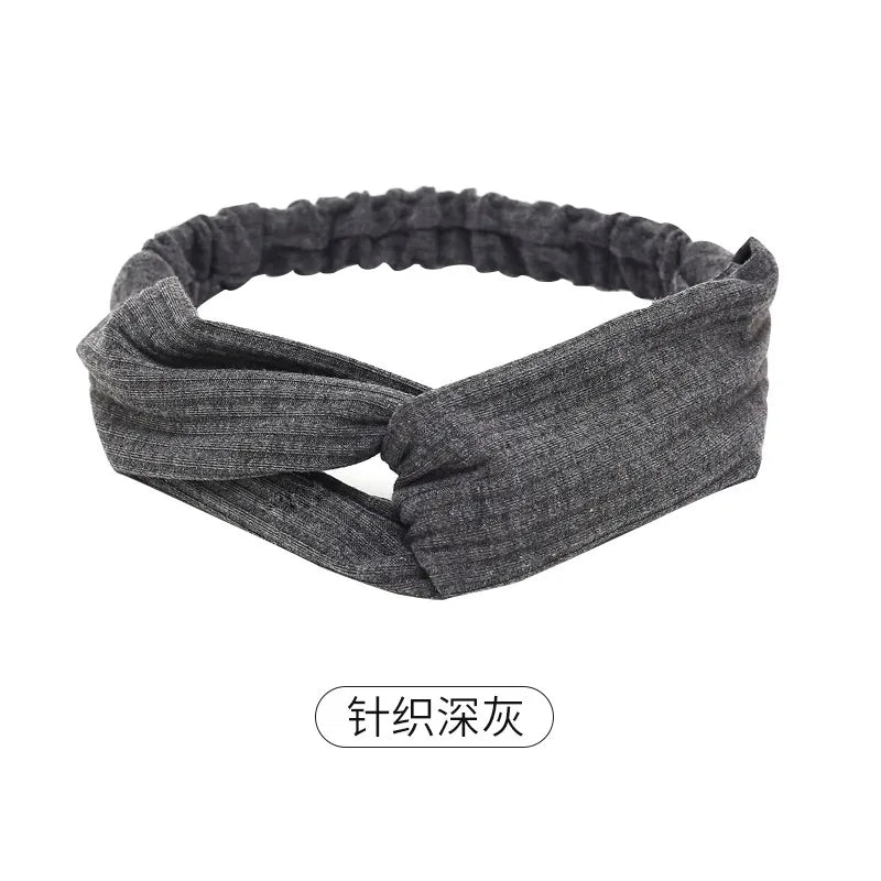 Casual Simple Style Stripe Solid Color Cloth Stripe Hair Band