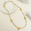 304 Stainless Steel 14K Gold Plated Casual Simple Style Polishing Plating The Answer Necklace