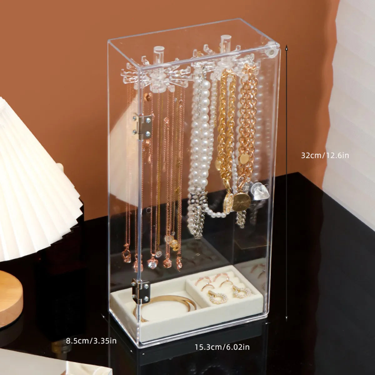 Casual Simple Style Transparent Arylic Jewelry Display