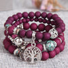 Casual Simple Style Tree Alloy Beaded Hollow Out Women'S Bracelets