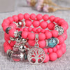 Casual Simple Style Tree Alloy Beaded Hollow Out Women'S Bracelets