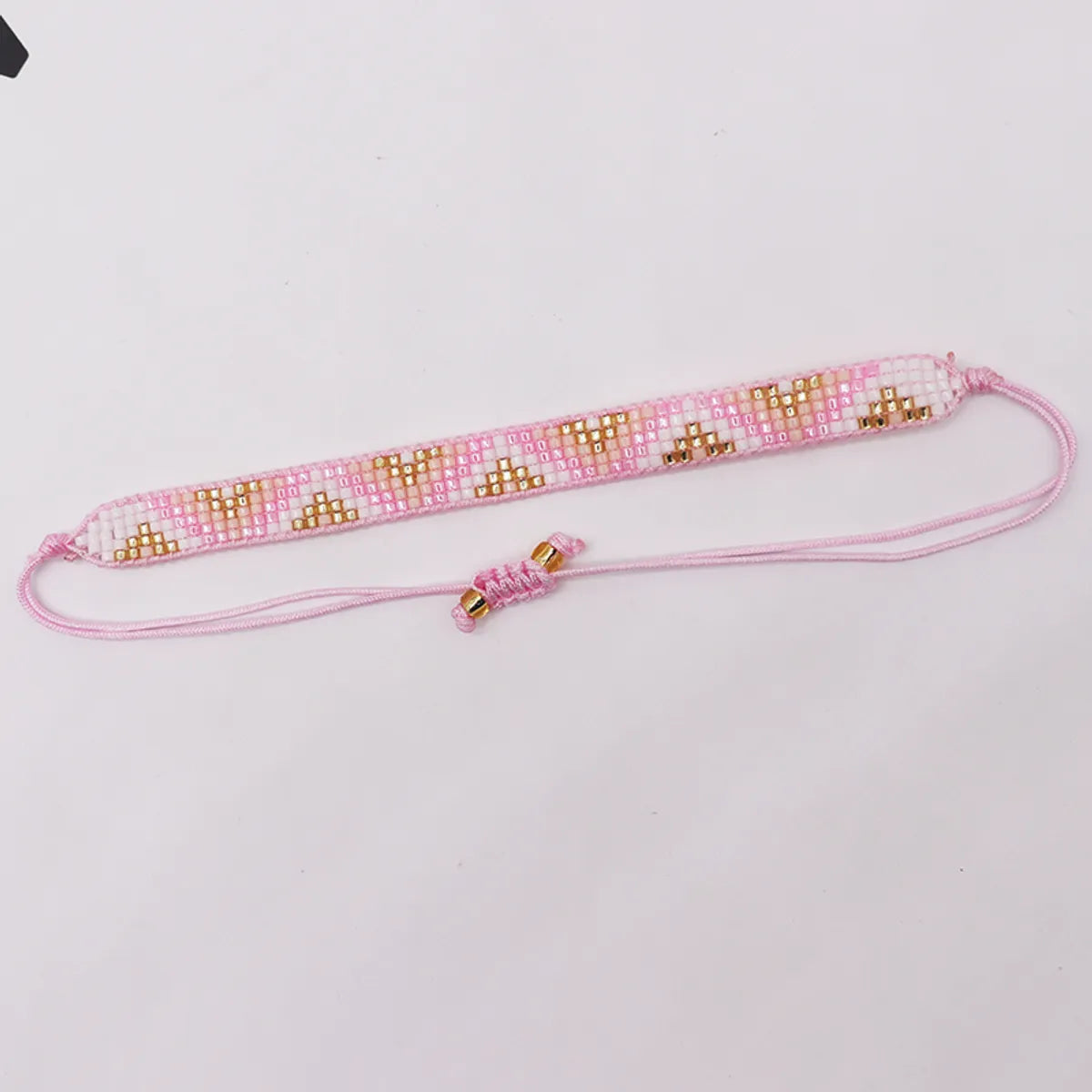 Casual Simple Style Triangle Polyester Glass Knitting Women's Bracelets