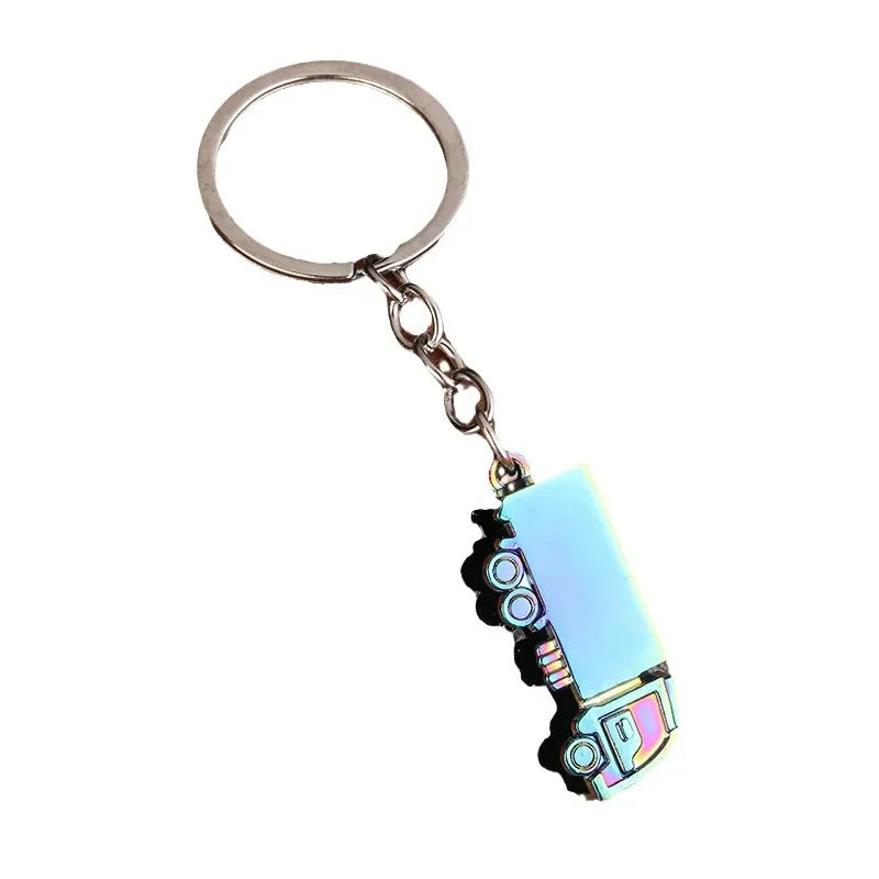 Casual Simple Style Truck Alloy Iron Polishing Plating White Gold Plated Bag Pendant Keychain