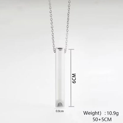 Casual Simple Style Whistle Stainless Steel Plating Unisex Pendant Necklace Long Necklace