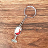 Casual Simple Style Wine Glass Arylic Alloy Keychain