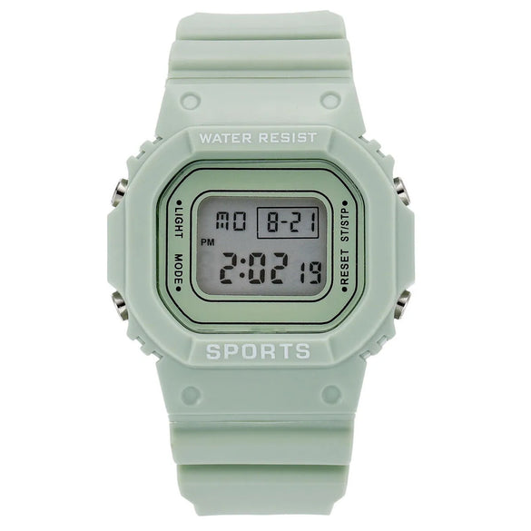 Casual Solid Color Buckle Electronic Men'S Watches