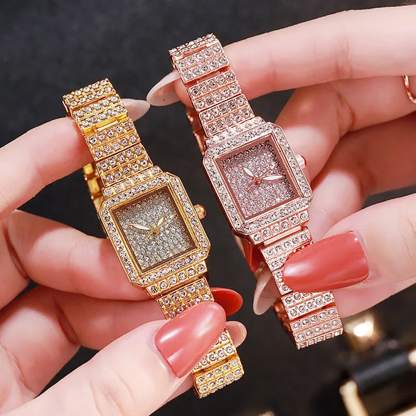 Casual Solid Color Buckle Electronic Women'S Watches