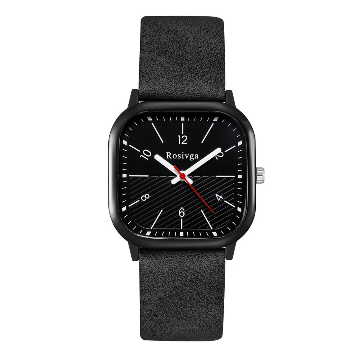 Casual Solid Color Buckle Quartz Men'S Watches