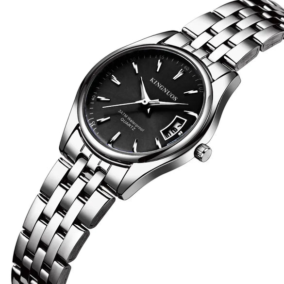 Casual Solid Color Buckle Quartz Men'S Watches