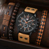 Casual Solid Color Buckle Quartz Men'S Watches