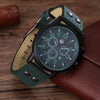 Casual Solid Color Buckle Quartz Men'S Watches