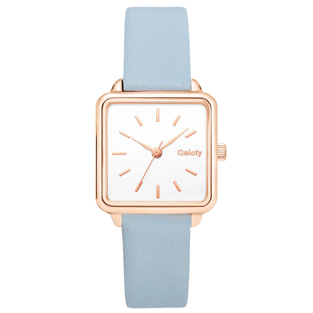 Casual Solid Color Buckle Quartz Women'S Watches