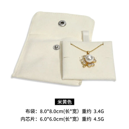 Casual Solid Color Claimond Veins, Velvet Jewelry Packaging Bags