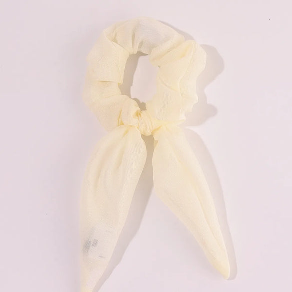 Casual Solid Color Cloth Hair Tie