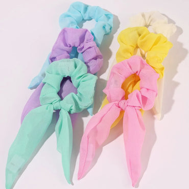 Casual Solid Color Cloth Hair Tie