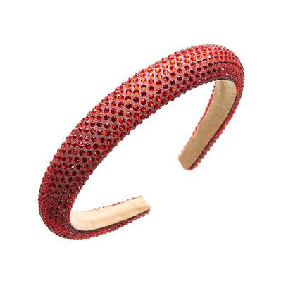 Casual Solid Color Cloth Inlay Artificial Rhinestones Hair Band