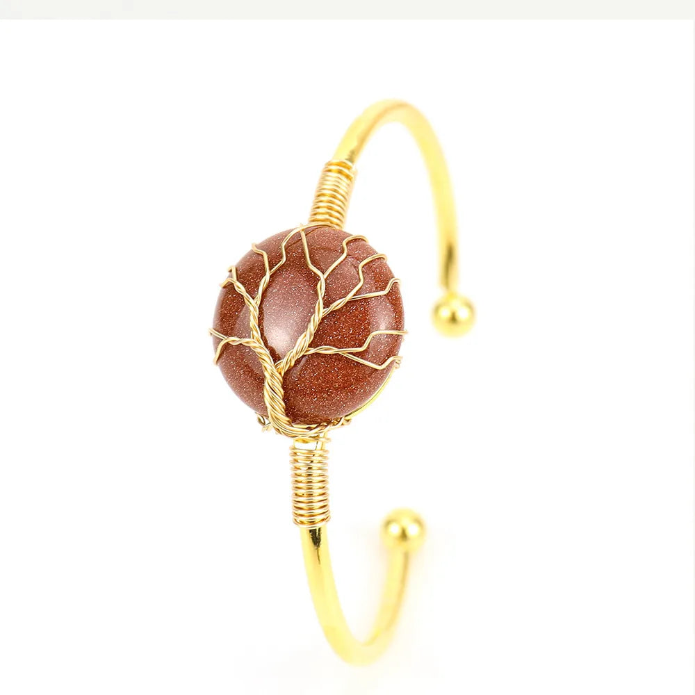 Casual Solid Color Crystal Handmade Bangle