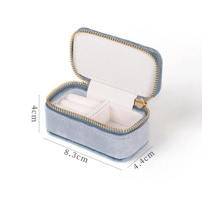 Casual Solid Color Flannel Wholesale Jewelry Boxes