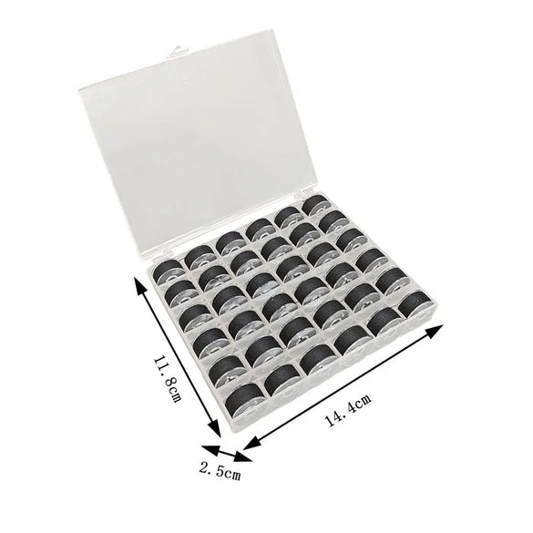 Casual Solid Color Plastic Bobbin Core Boxes