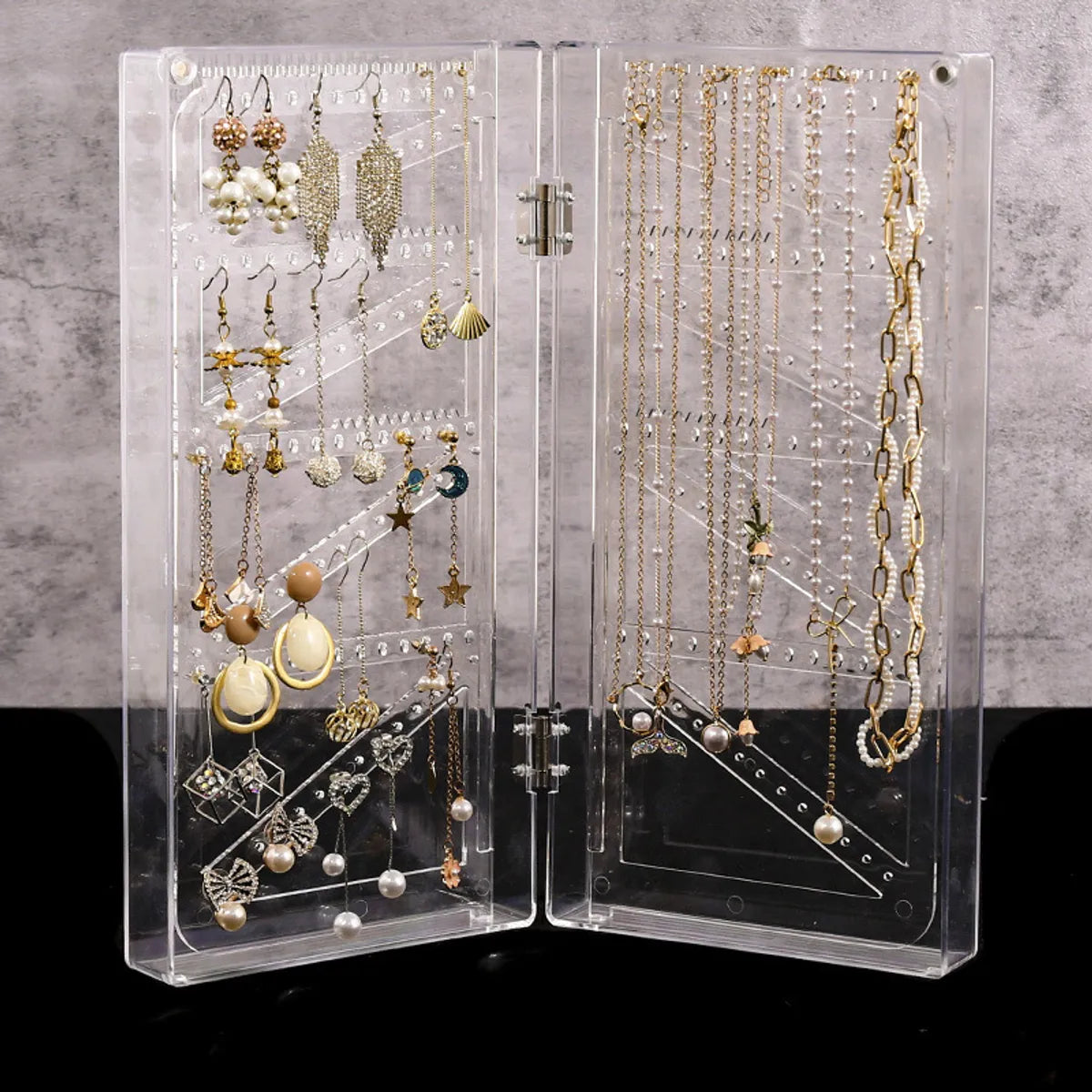 Casual Solid Color Plastic Jewelry Rack