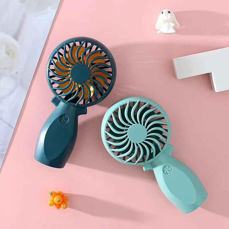 Casual Solid Color Plastic Little Fan