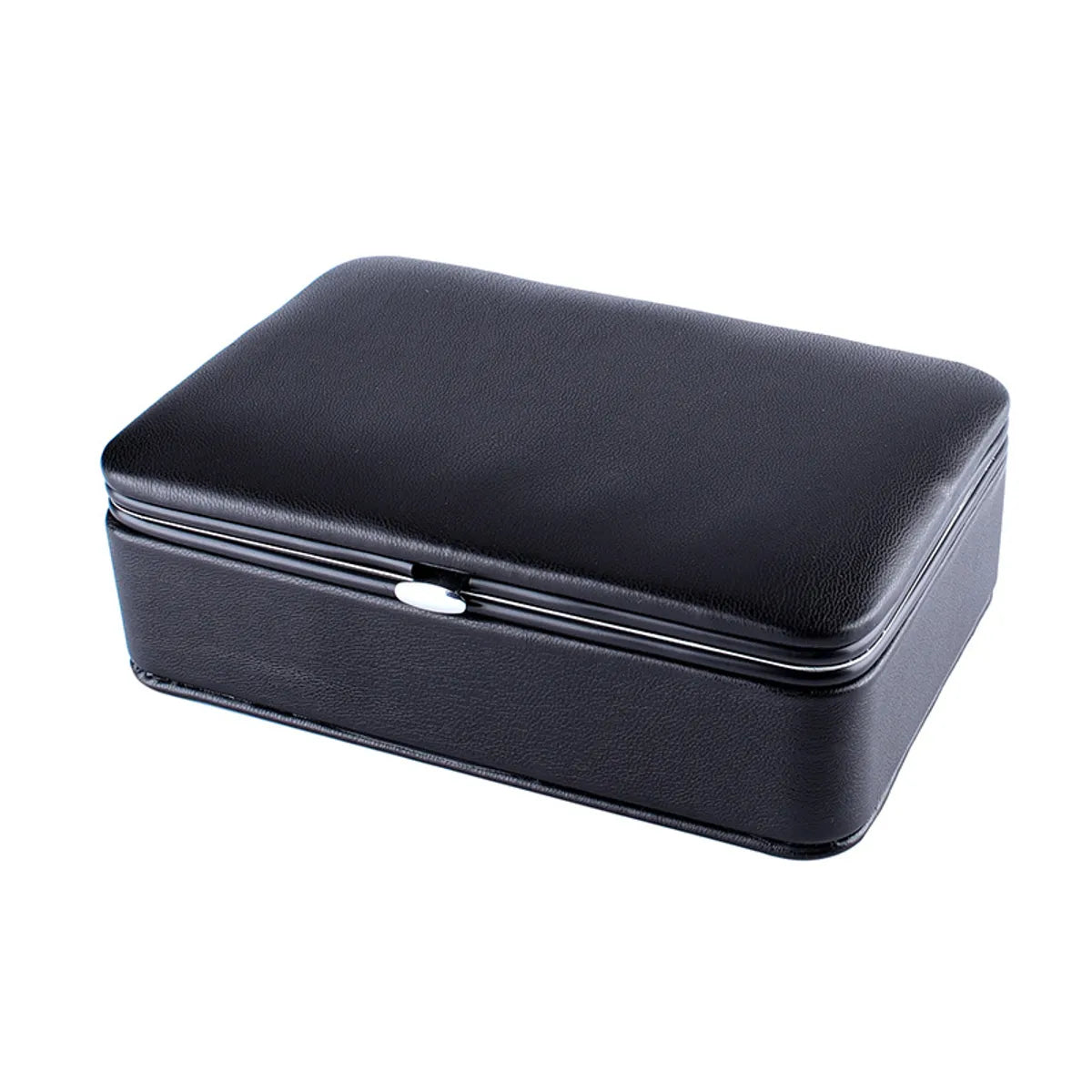 Casual Solid Color Pu Leather Jewelry Boxes